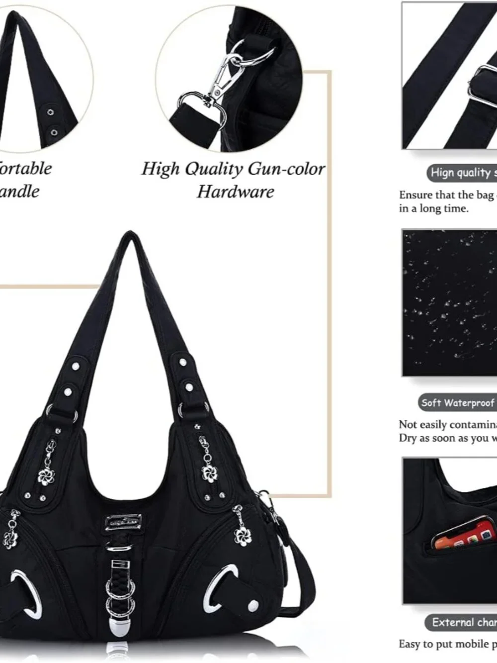 Hobo Purses and handbags for Women Satchel Handbag Women Purses Large Daily Shou